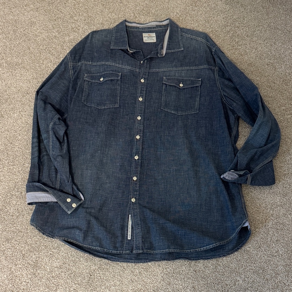 Tommy Bahama Denim Like Shirt- Read Description